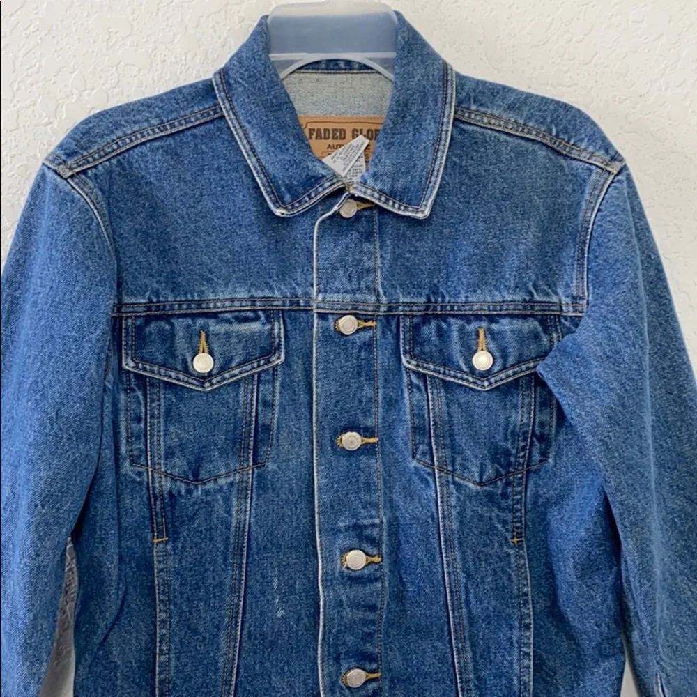 ✅Women FADED GLORY Authentic Blue Jeans Jacket M